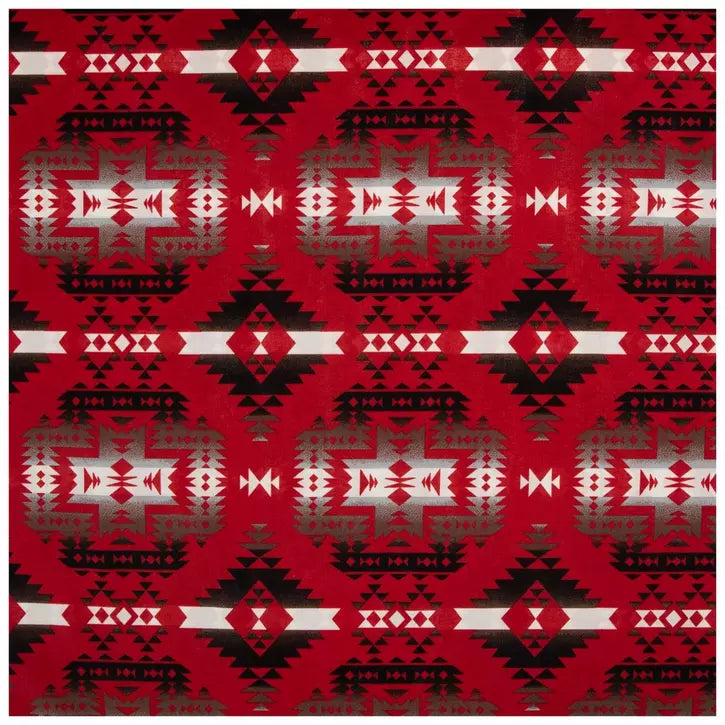 Red Canyon Aztec - Choose Your Colored Fringe