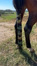 Camouflage & Black Fringe Tail Bag