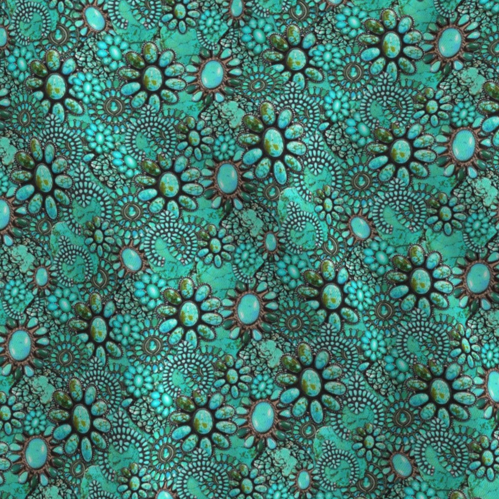 Turquoise Jewels - Choose Your Colored Fringe